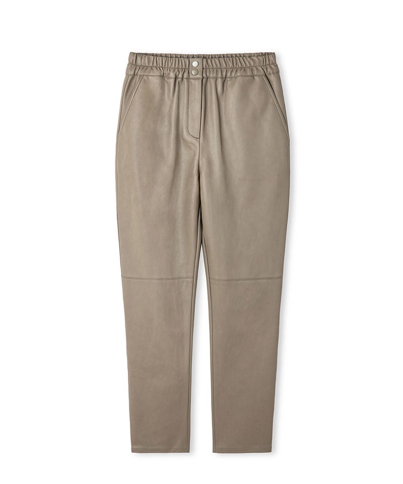 Ipekyol Leather-Effect Carrot-Fit Trousers - Image 4