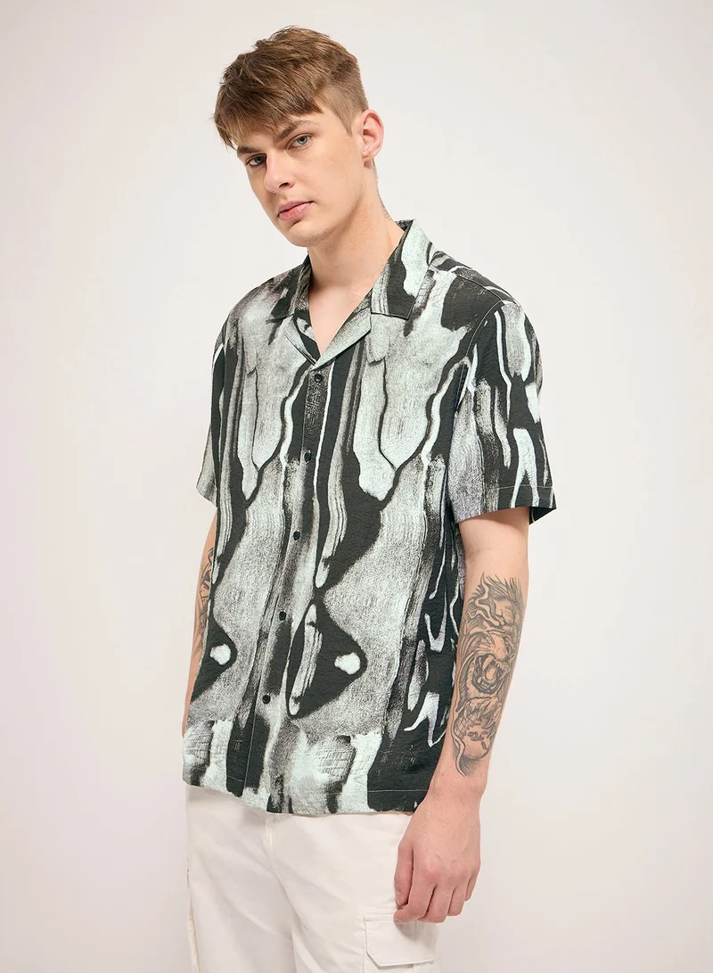 THE BEAR HOUSE Nylon Shirt for Men |Short Sleeve, Casual or Formal Button-Down | Soft, Breathable Fabric for Work, Everyday, & All-Season Wear in Stylish