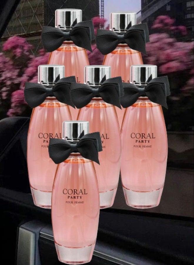 برايف 6 قطع عطر كورال بارتي 95مل - Image 1