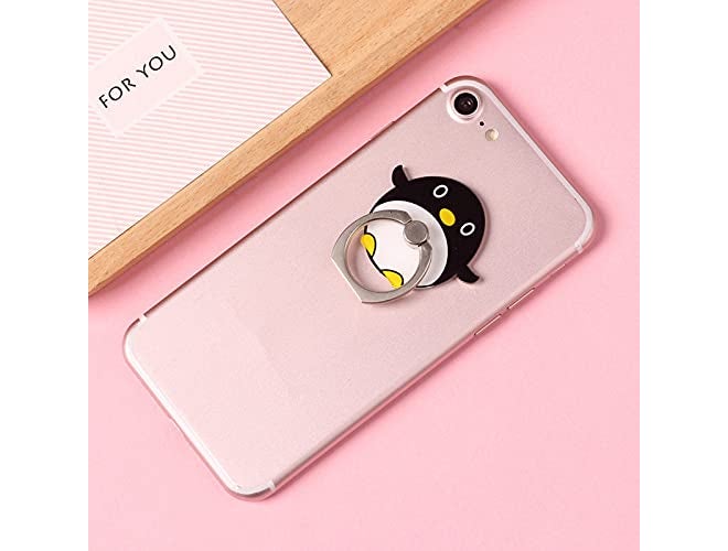 KolorFish Universal Mobile Phone Finger Ring Grip Holder Stand, 360 Degree Rotation for All Mobile Phone and Tablet (Penguin) - Image 2