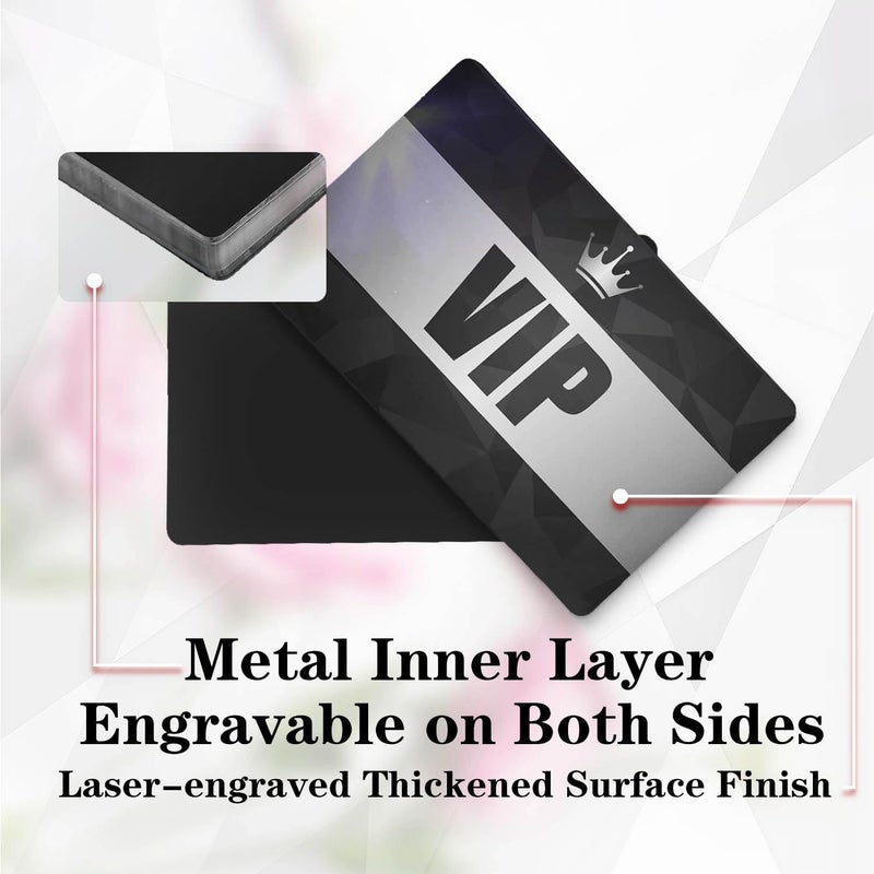 Knypeth 50 Pcs Metal Business Card Blanks,Metal Business Cards aluminium for Laser Engraving Blanks,Can Engrave Any of Your Favorite Images and Text onto Metal Cards.86 x 54 mm(0.24mm Thickness) - Image 4