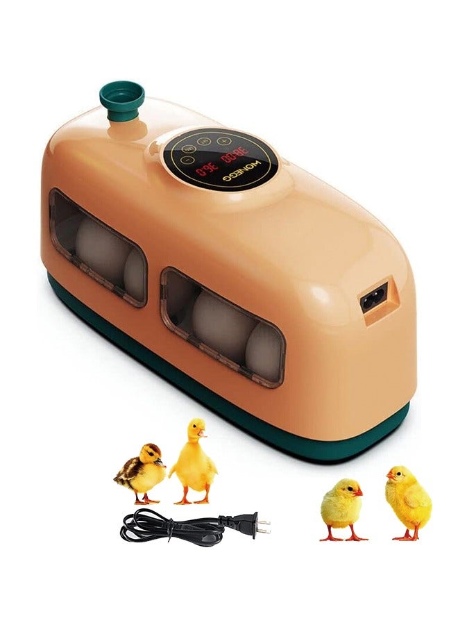 Egg Incubator, 8 Eggs Poultry Hatcher with Humidity Temperature Control, Led Candler and Display, Mini Chicken Incubator for Hatching Chicks, Quail Duck Goose Bird Turkey Eggs  - Image 1