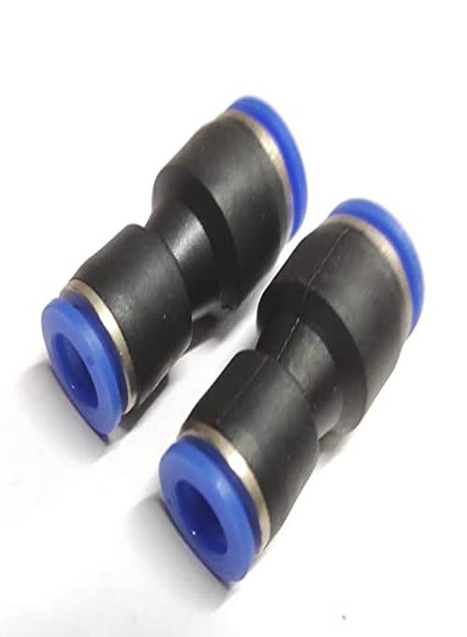 DLIEN 10X 8 MM Pneumatic joint Type Equal Air Line Straight Push Connector Push in Quick Fittings Pneumatic Quick Connector Air Fittings Size 10X 8 MM joint (Pack of 2) - Image 1