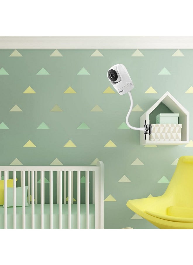 iTODOS iTODOS Baby Monitor Mount Clip Compatible with Vtech Baby Monitor Vtech VM901 and VM919HD, 8inches Flexible Long Gooseneck Arm,Attach Your Baby Camera Wherever You Like Without Any Tools  - Image 4