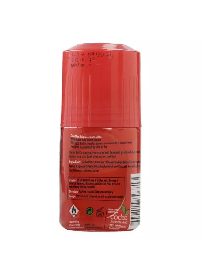 Denim Raw Passion Deodorant Roll On- 50ml - Image 2