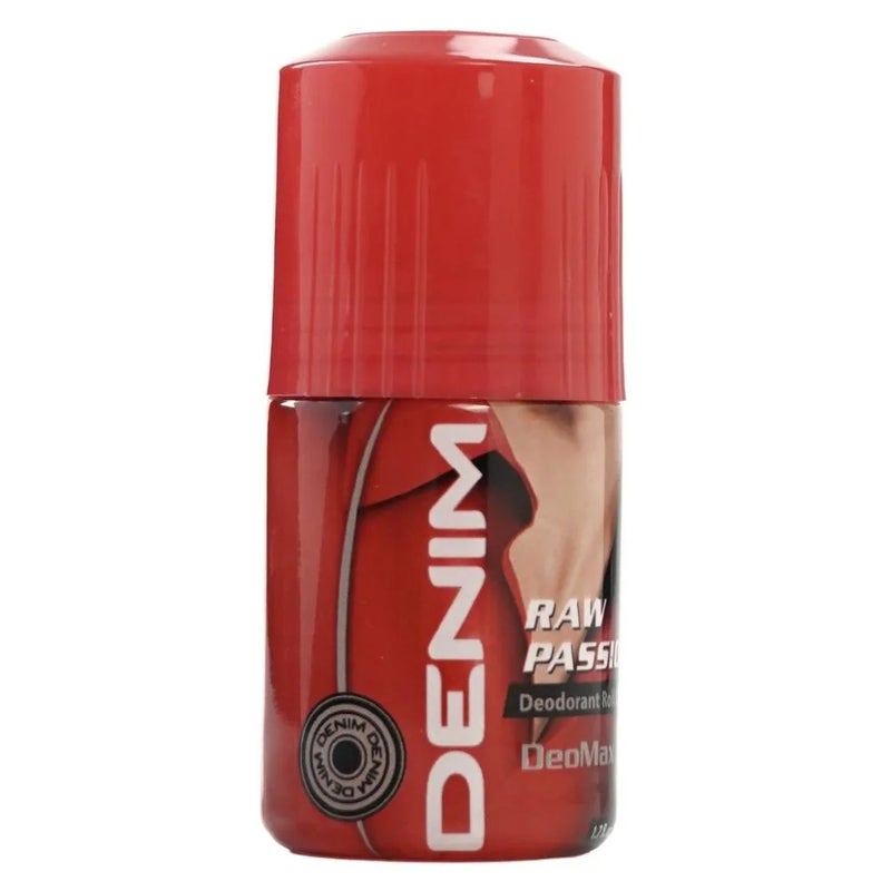 Denim Raw Passion Deodorant Roll On- 50ml - Image 1