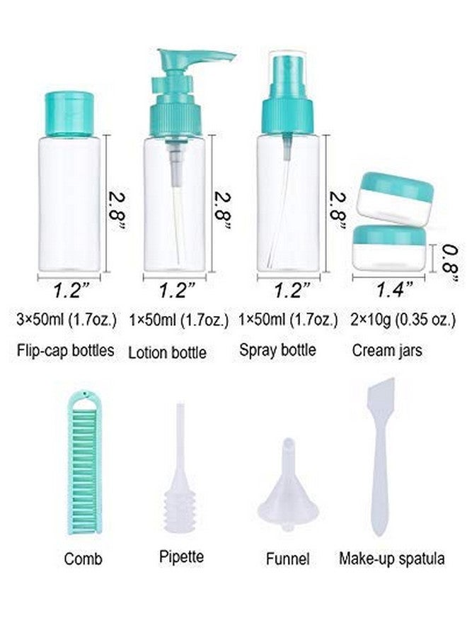 JERN Travel Toiletries Bottles/Containers Kit (Leakproof BPA Free) Travel Essentials Accessories - 12 Pieces/Clear Case (Pink) - Image 3