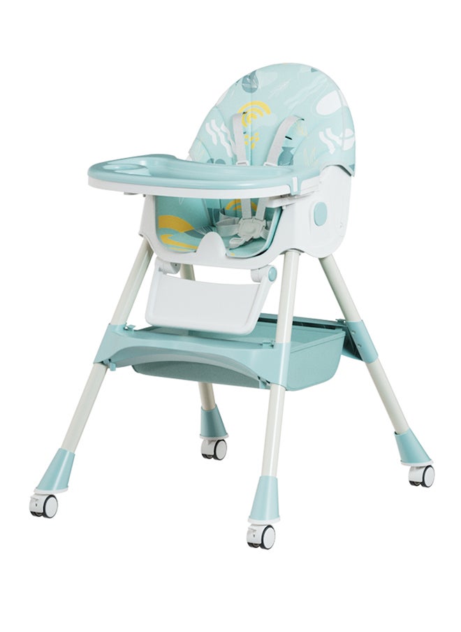 kiddoz Dining Baby High Chair - Bird - Green 