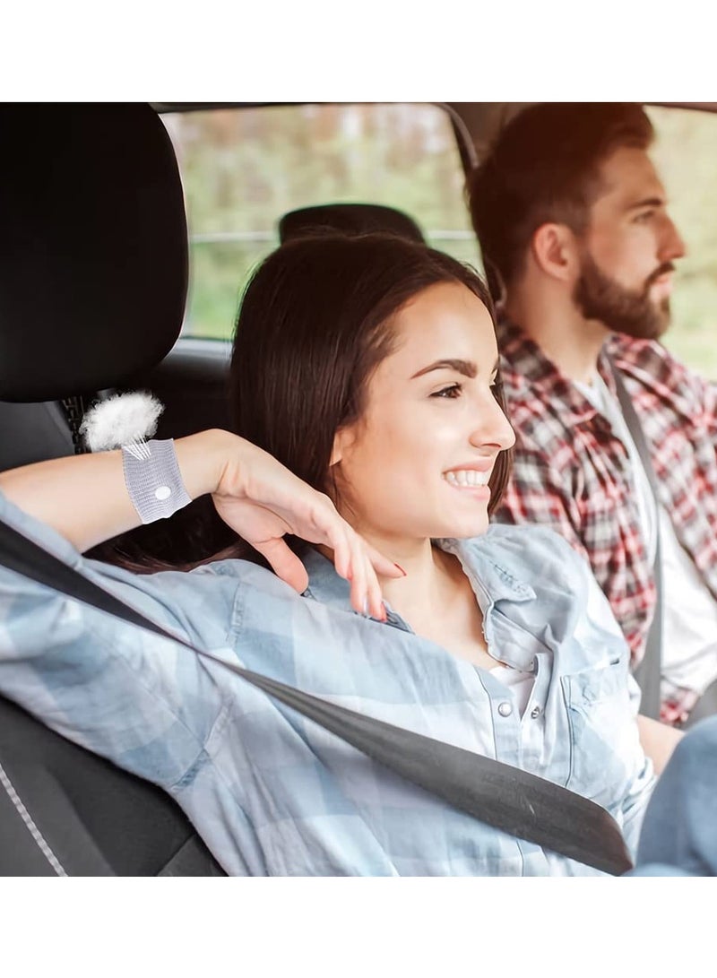 Motion Sickness Relief Wristbands Travel Acupressure Nausea Band Anti Car Sea Morning Bands for 2 Pairs - Image 3