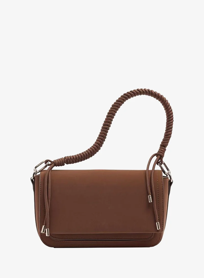 Parfois Handbag With Crossbody Strap With Soft Texture