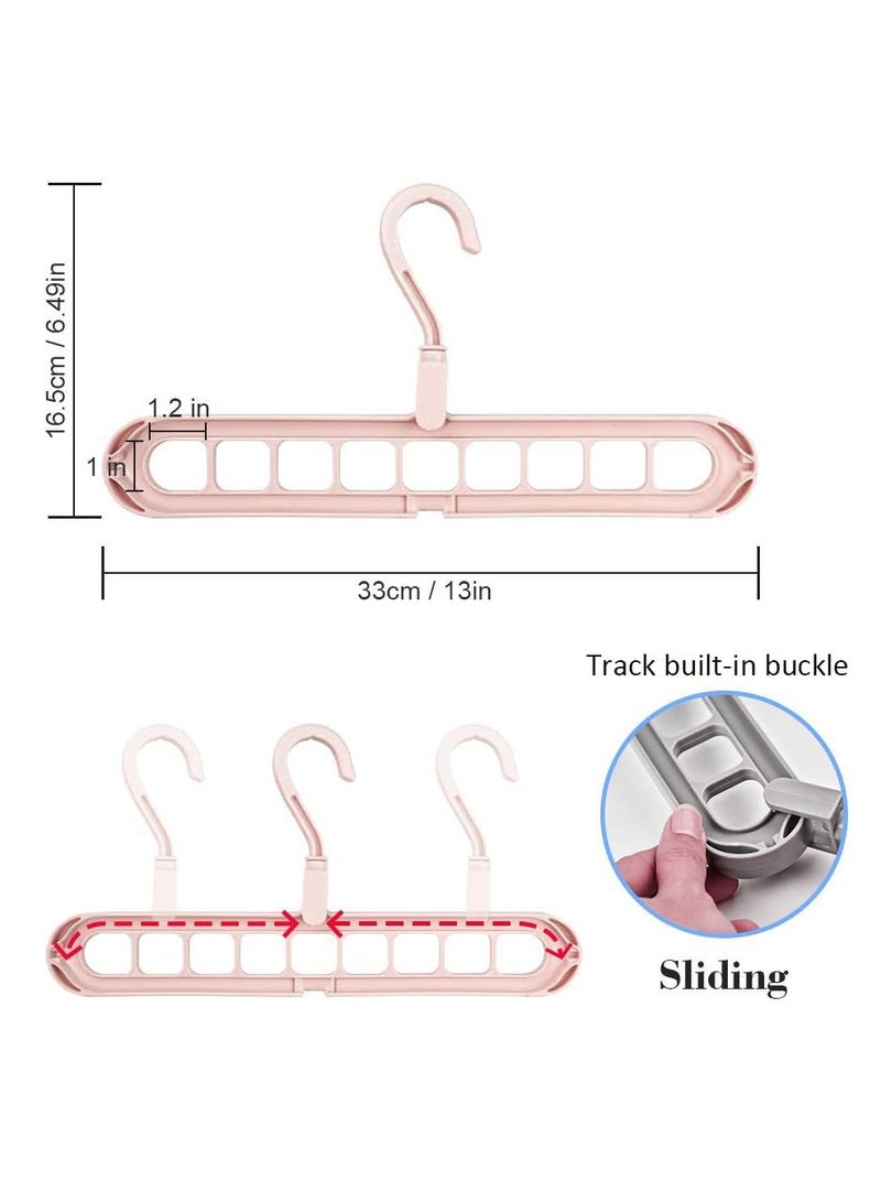 Hanger Hub 5 Pcs Multi-Functional Rotating Clothes Hanger Set | Space Saver Wardrobe Organizer, 360° Swivel Hooks, Heavy Duty Foldable Closet Hangers - Image 2