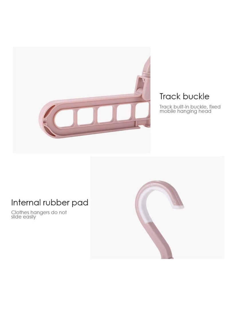 Hanger Hub 5 Pcs Multi-Functional Rotating Clothes Hanger Set | Space Saver Wardrobe Organizer, 360° Swivel Hooks, Heavy Duty Foldable Closet Hangers - Image 3