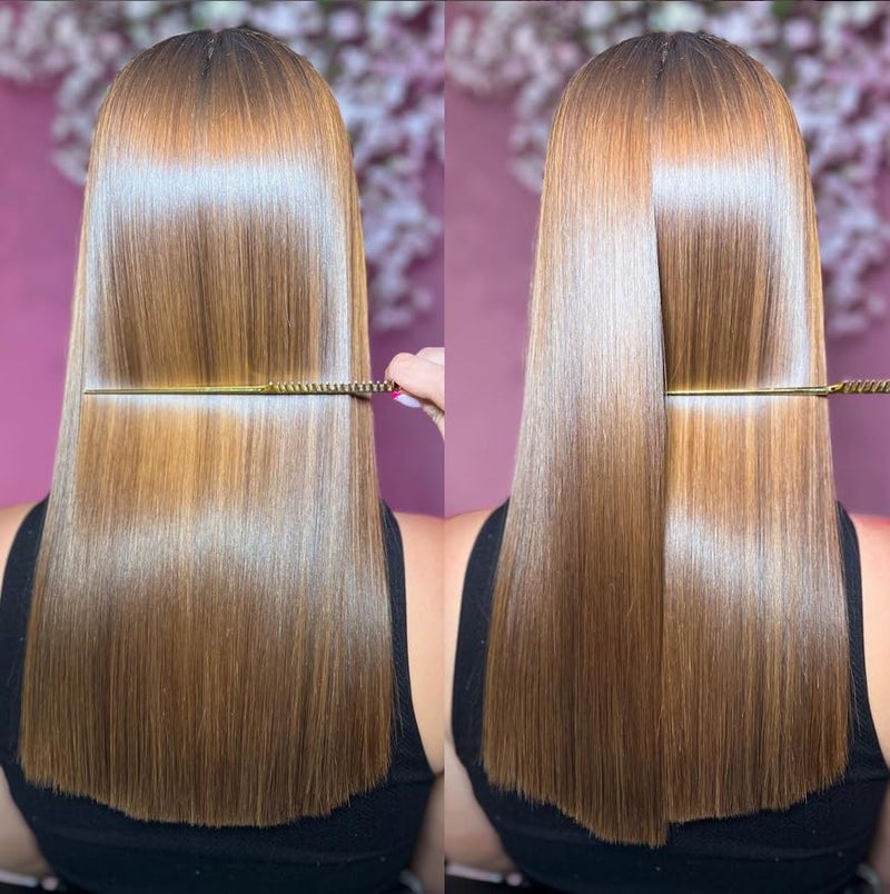 KERATIN RESEARCH KERATIN RESEARCH Brazilian Keratin Hair Straightening and Smoothing Blowout Treatment Professional Organic Results shiny Hair with Natural look Queratina Keratina (4 OZ Original)  - Image 2