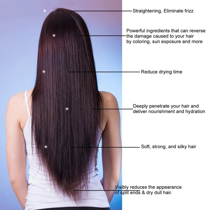 KERATIN RESEARCH KERATIN RESEARCH Brazilian Keratin Hair Straightening and Smoothing Blowout Treatment Professional Organic Results shiny Hair with Natural look Queratina Keratina (4 OZ Original)  - Image 5