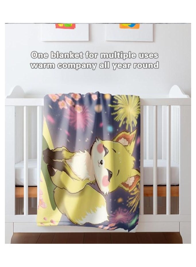 general Children's or student cartoon flannel thin blanket (warm and comfortable, suitable for sleep, games) 100cm*150cm - 123 - Image 4