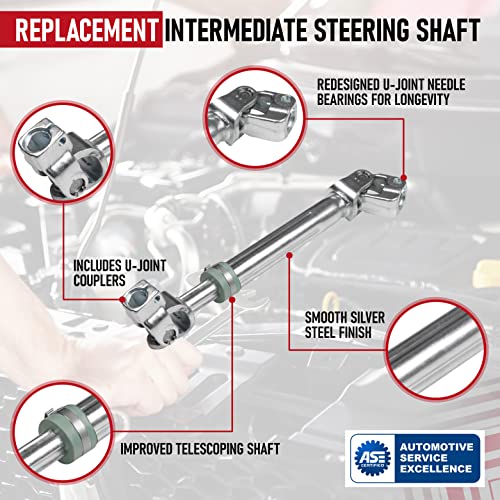 AA Ignition Intermediate Steering Shaft with U Joint Coupler - Replaces 8L1Z-3B676-A - Compatible with Lincoln Navigator and 2009-2014 Ford F150 and 2007-2014 Expedition - Image 4