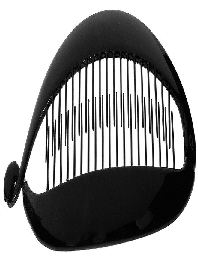 France Luxe Large Banana Clip - Black - Image 1