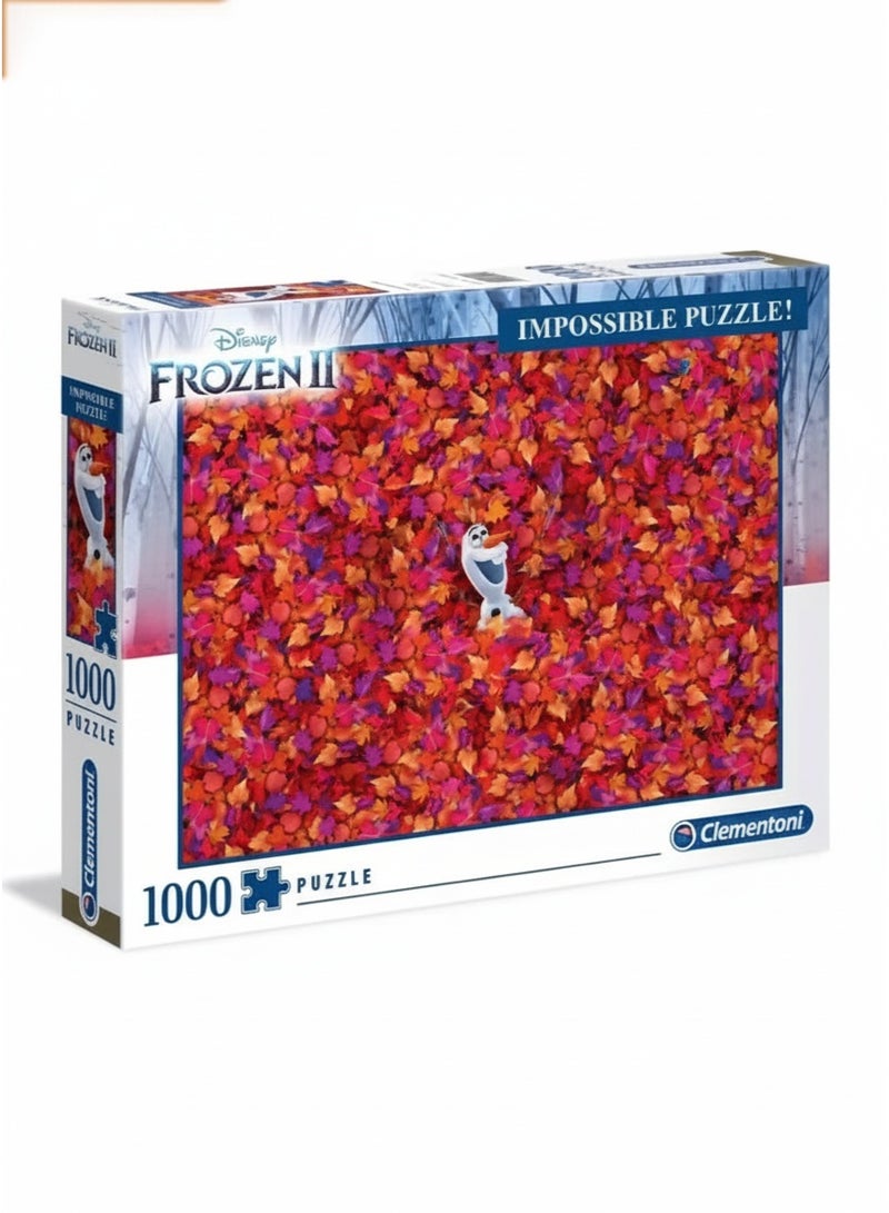 Clementoni Disney Frozen Clementoni Impossible Puzzle – 1000 Pieces Collector’s Jigsaw for Home & Adults - Image 1