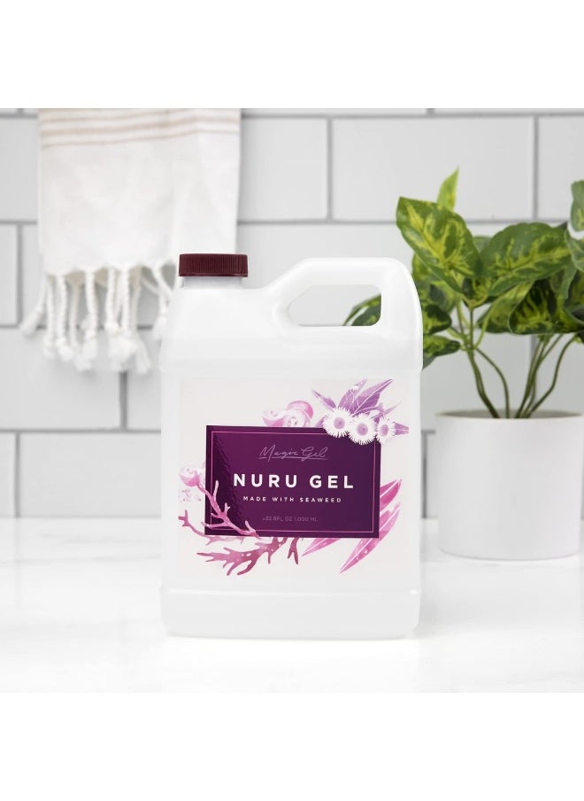 Magic Gel Magic Gel Nuru Massage Therapy Gel | Naturally Stain, Flavor and Fragrance Free | Ideal for Massage, Sore Muscles, Dry Skin | 33.8 Oz  - Image 4