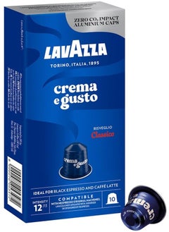 Lavazza Lavazza Crema E Gusto Classico Compatible Capsules With Nespresso 10 Capsules Blue  - Image 1