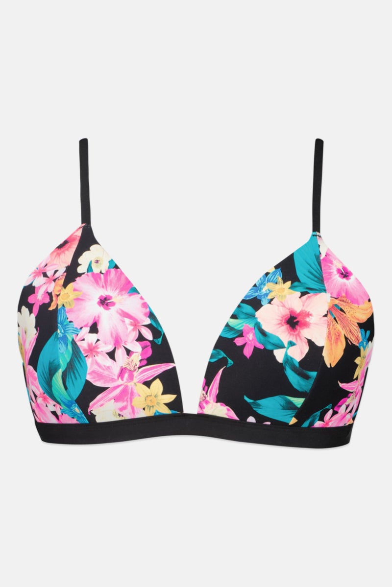 RIP CURL Women Floral Print Padded Bikini Top, Multicolor - Image 2