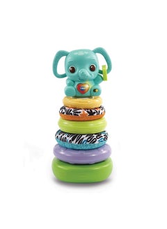 Stack, Rattle And Link Elephant , Interactive And Developmental Toy With Sounds And Music, For Boys And Girls, Suitable For Ages 3 Months+