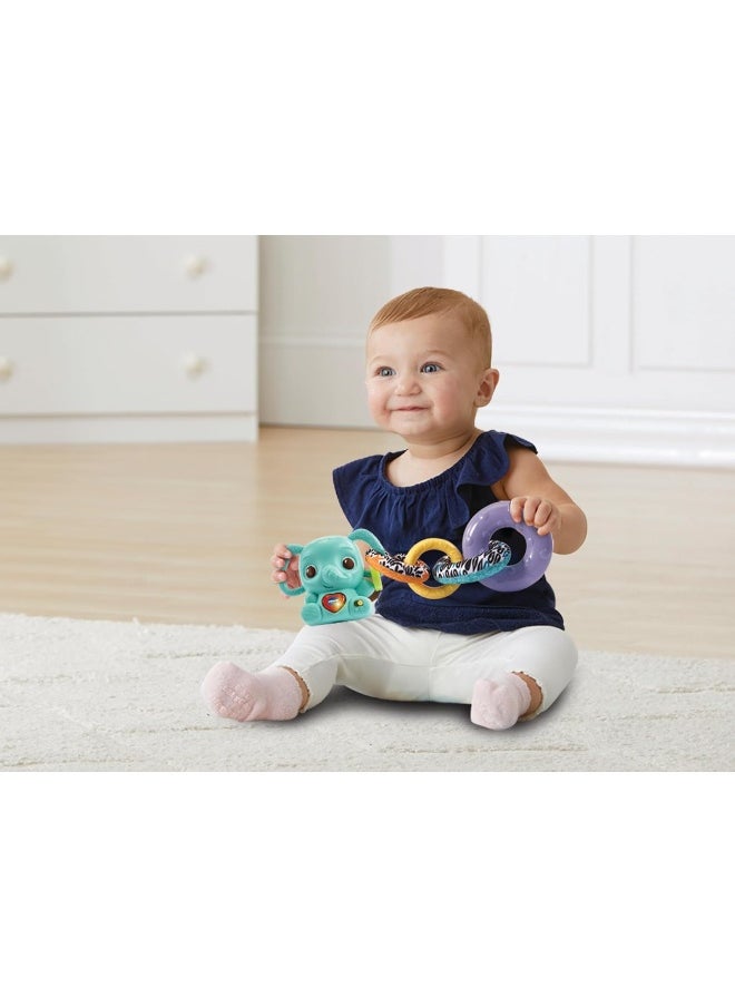VTech Stack & Link Elephant | Developmental Ring Stacking with Rattle Elephant Baby Toy