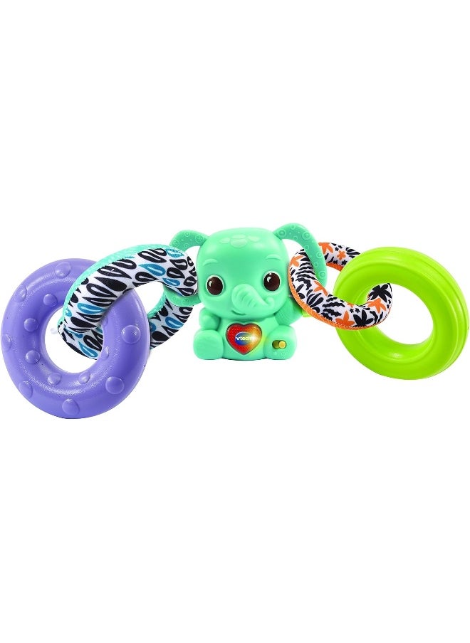 VTech Stack & Link Elephant | Developmental Ring Stacking with Rattle Elephant Baby Toy