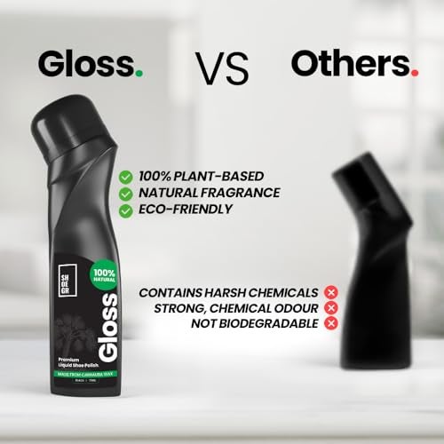 SHOEGR Gloss Natural Liquid Wax Shoe Polish | Leather Shoe Shiner for Instant Shine | Deep Care Liquid Polish for Smooth Leather Footwear - Image 5