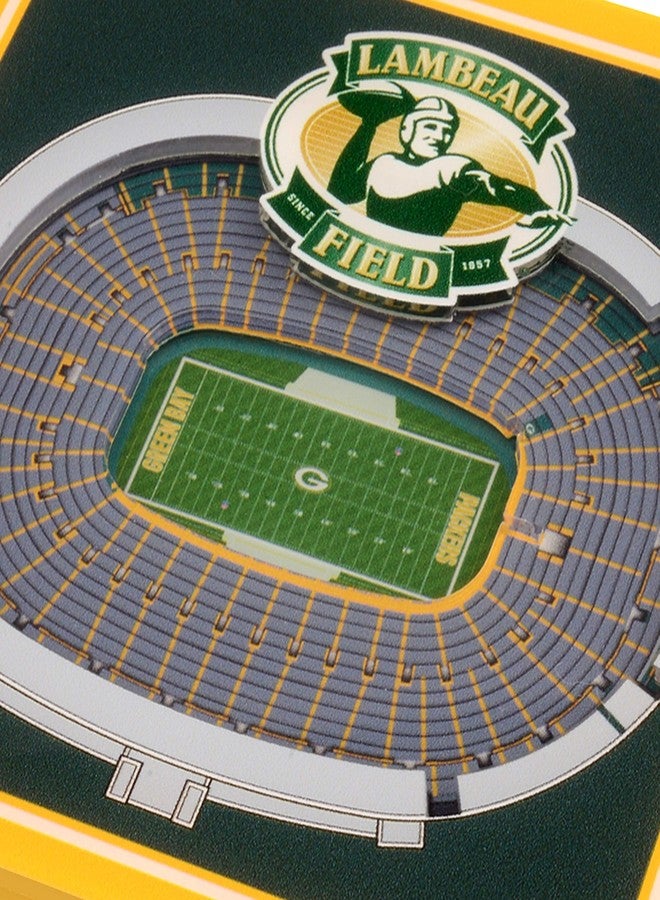 YouTheFan NFL Green Bay Packers 3D StadiumView Coasters - Lambeau Field - Image 4