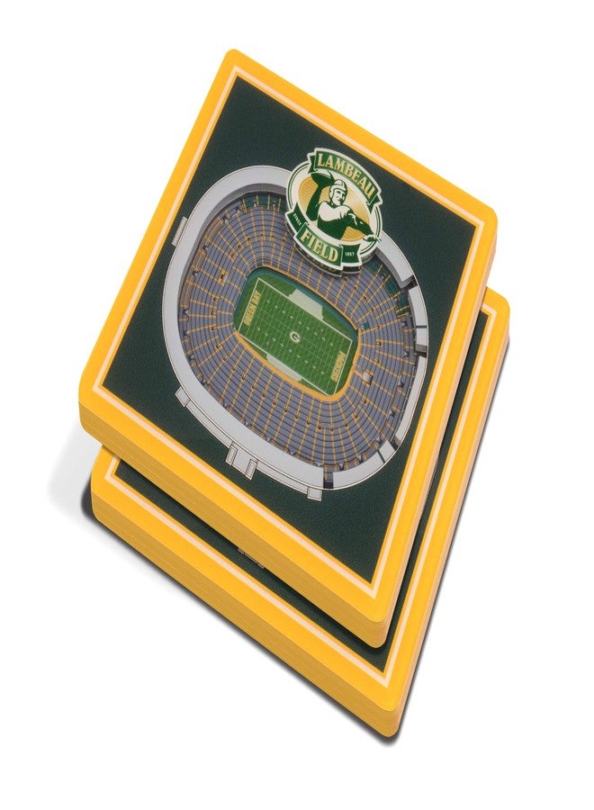 YouTheFan NFL Green Bay Packers 3D StadiumView Coasters - Lambeau Field - Image 2