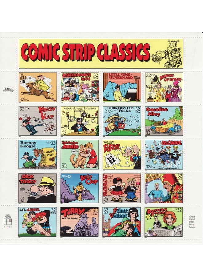USPS Comic Strip Classics Collectible Stamp Sheet Of 20 32 Stamps Scott 3000 - Image 2