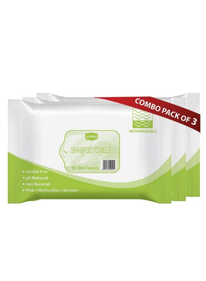 GINNI منشفة شامبو كبيرة ومناديل مبللة وإسفنجة استحمام (10 قطع/عبوة) (عبوة من 3 قطع) - Image 2