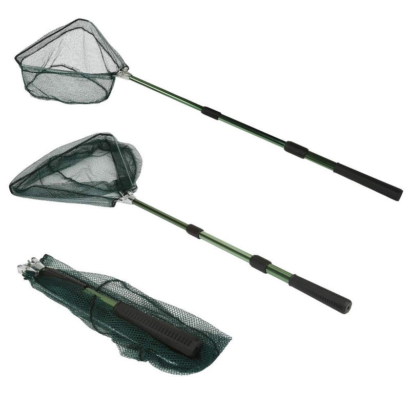RESTCLOUD Fishing Landing Net with Telescoping Pole, Strong Aluminum Full Extended to 45 Inches - Image 1