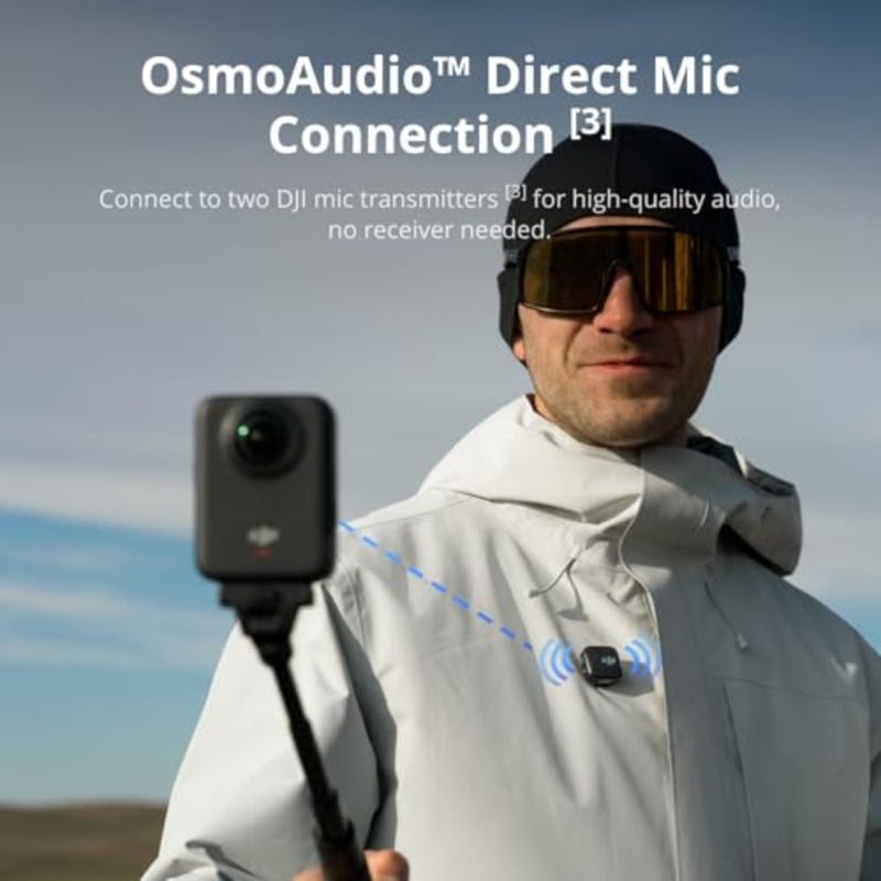 Osmo 360 Adventure Combo: 1 x 360 camera for adventurers, 1-inch sensor, 8K video, 4K/120fps, 170 boost mode, extended battery life with 3 batteries, UAE version, official warranty, black - Image 5