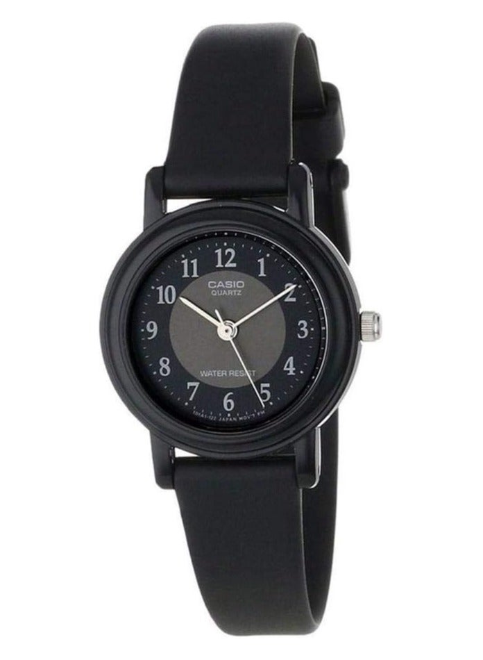 كاسيو ساعة كاسيو النسائية - LQ-139AMV-1B3LDF مينا سوداء، سوار أسود - Image 1