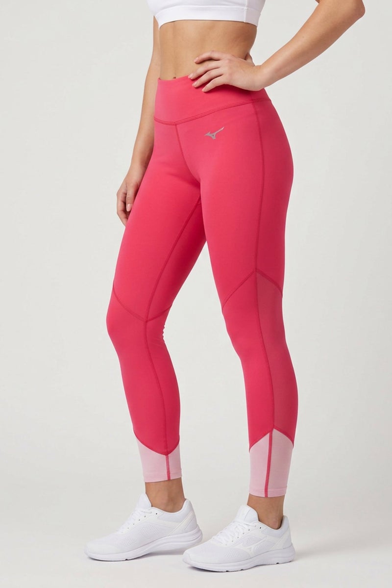 Mizuno Women Sportswear Fit Training 3/4 Leggings, Pink - Image 4