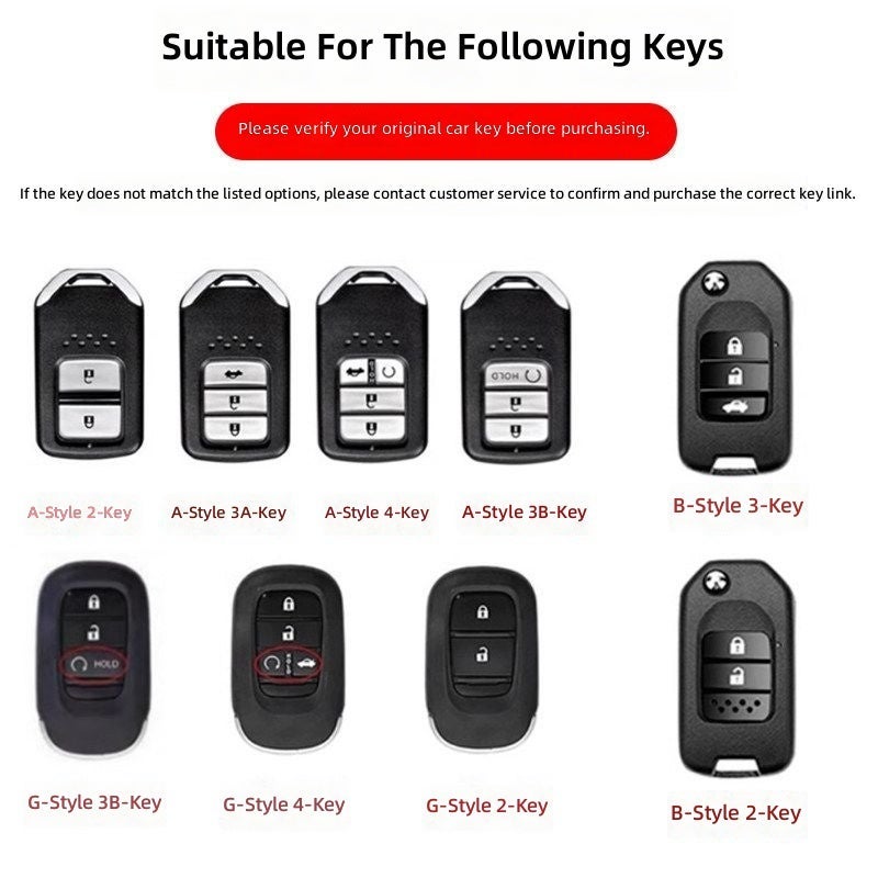 Honda Universal Keycase for Honda Civic, Accord, CR-V and More - CARBLUN Car Key Cover - Image 2