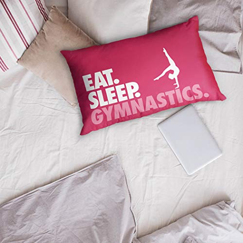 ChalkTalkSPORTS Eat. Sleep. Gymnastics. Pillowcase | Home Decor | Pink - Image 4