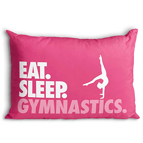 ChalkTalkSPORTS Eat. Sleep. Gymnastics. Pillowcase | Home Decor | Pink - Image 5