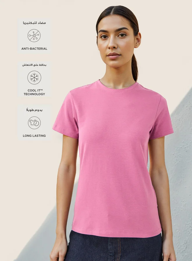 سبلاش فيڤ تي شيرت بياقة مستديرة