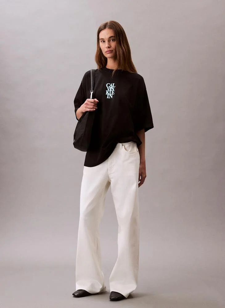 Calvin Klein Jeans Graphic Oversized Crew Neck T-shirt
