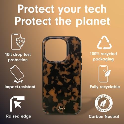 Sonix Case for iPhone 15 Pro Max | Compatible with MagSafe | 10ft Drop Tested | Tortoise Shell | Brown Tort - Image 4