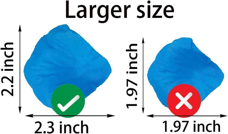 ATFL 0.45 LB Deep Blue Rose Flower Petals,2500 Pcs Fake Royal Blue Rose Petals for Romantic Night for Him Set,2.3'' Rose Petals for Decorations - Image 1