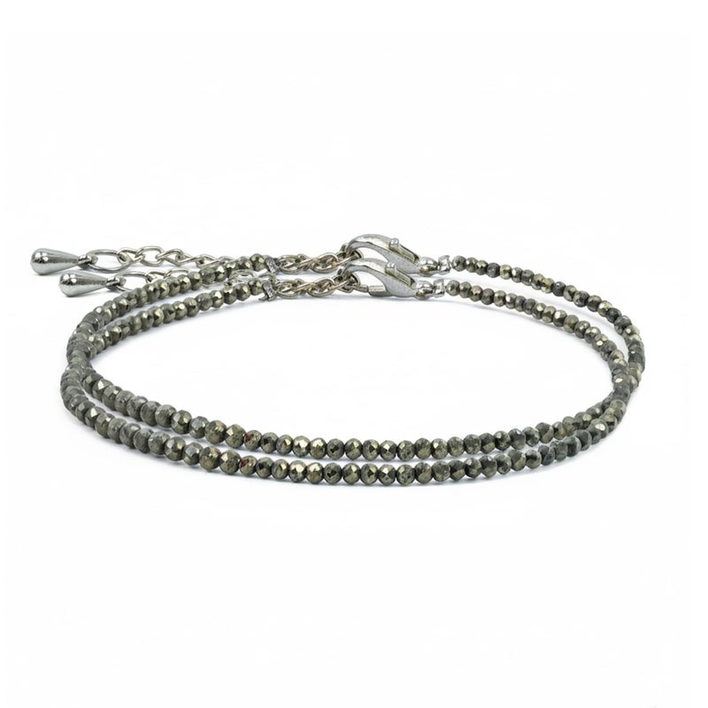 Astrotalk Raw Pyrite Anklet | Stone of Money, Protection & Power | Pyrite Anklet for Women | Best Gift Items | Spiritual Jewellery for Women - Image 1