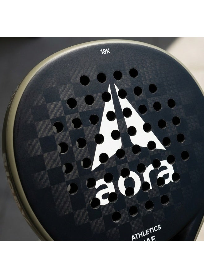 Aora Paddle Tennis Racket 18K Carbon Fiber Sage – Advanced Padel Racket Designed for Maximum Power & Precision, Featuring Aero-Dynamic Frame, Vibration Dampening Core & Premium Soft Grip for Superior Comfort - Image 5