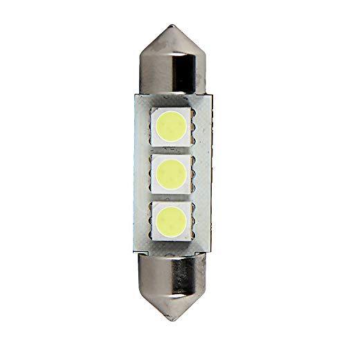 Pilot Automotive IL-6461W-AM White 3-SMD LED Dome Light Bulb - Image 1