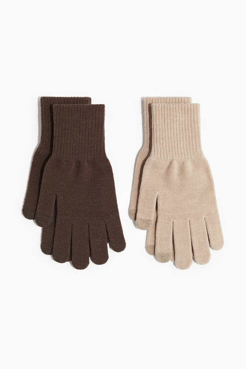 H&M 2-pack touchscreen gloves