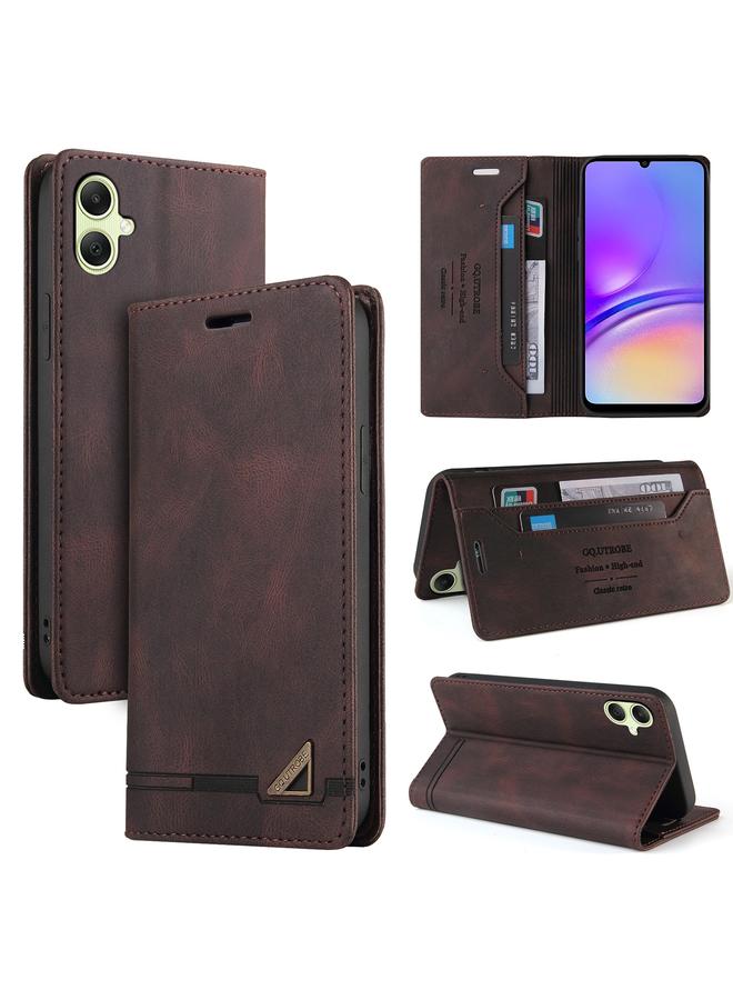 S-TOP Case For Samsung Galaxy A05 Skin Feel Anti-theft Brush Horizontal Flip Leather Case with Holder - Image 1