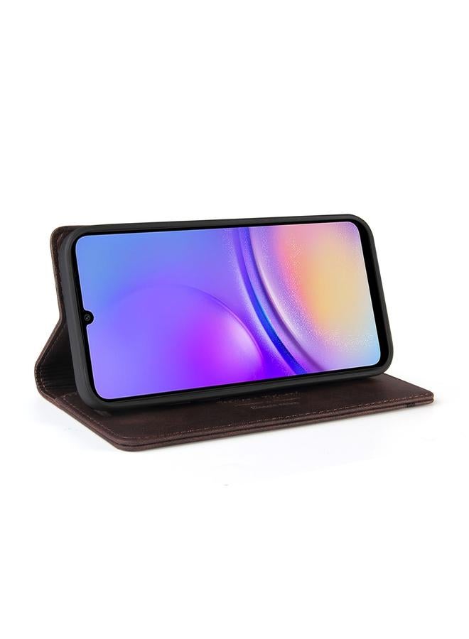 S-TOP Case For Samsung Galaxy A05 Skin Feel Anti-theft Brush Horizontal Flip Leather Case with Holder - Image 5